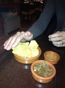 This is why the French are thin. This is what we had to share for chips and salsa!