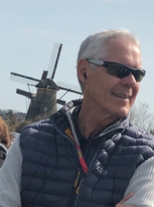 David with Windmill in His Neck, Kinderdijk 2018