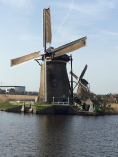 Close up of Kinderdijk Windmills
